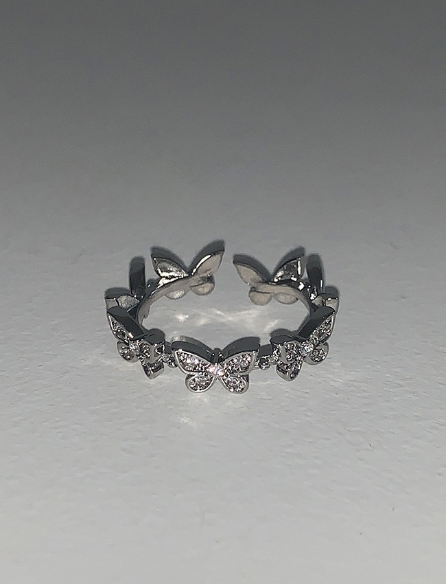 Ethnic Butterfly Cubic Open Ring 에스닉 버터플라이 큐빅 오픈반지